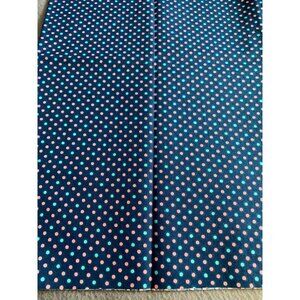 Polka Dot Navy Fabric For Crafts & Sewing 1/2 Yard 44" Wide Multicolor Dots